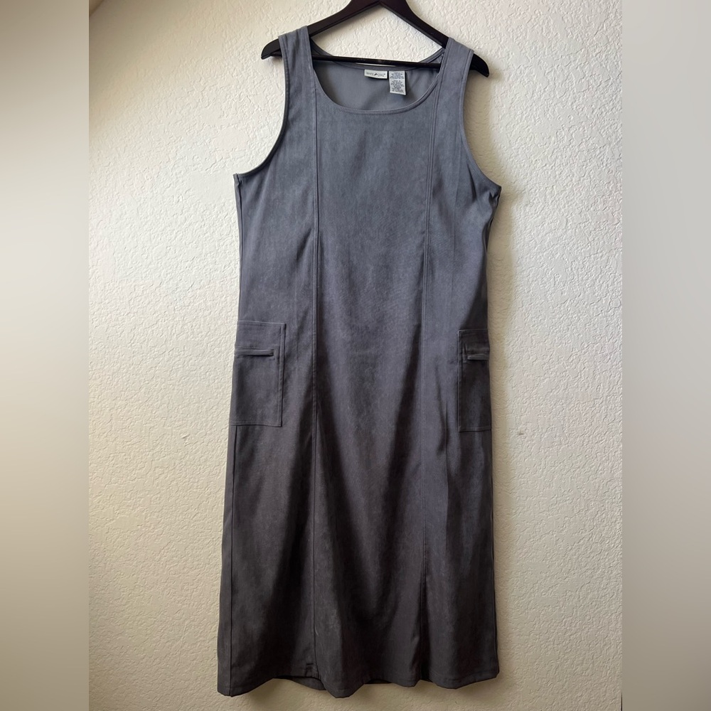 NWOT White Stag‎ Cottagecore Gray Maxi Dress